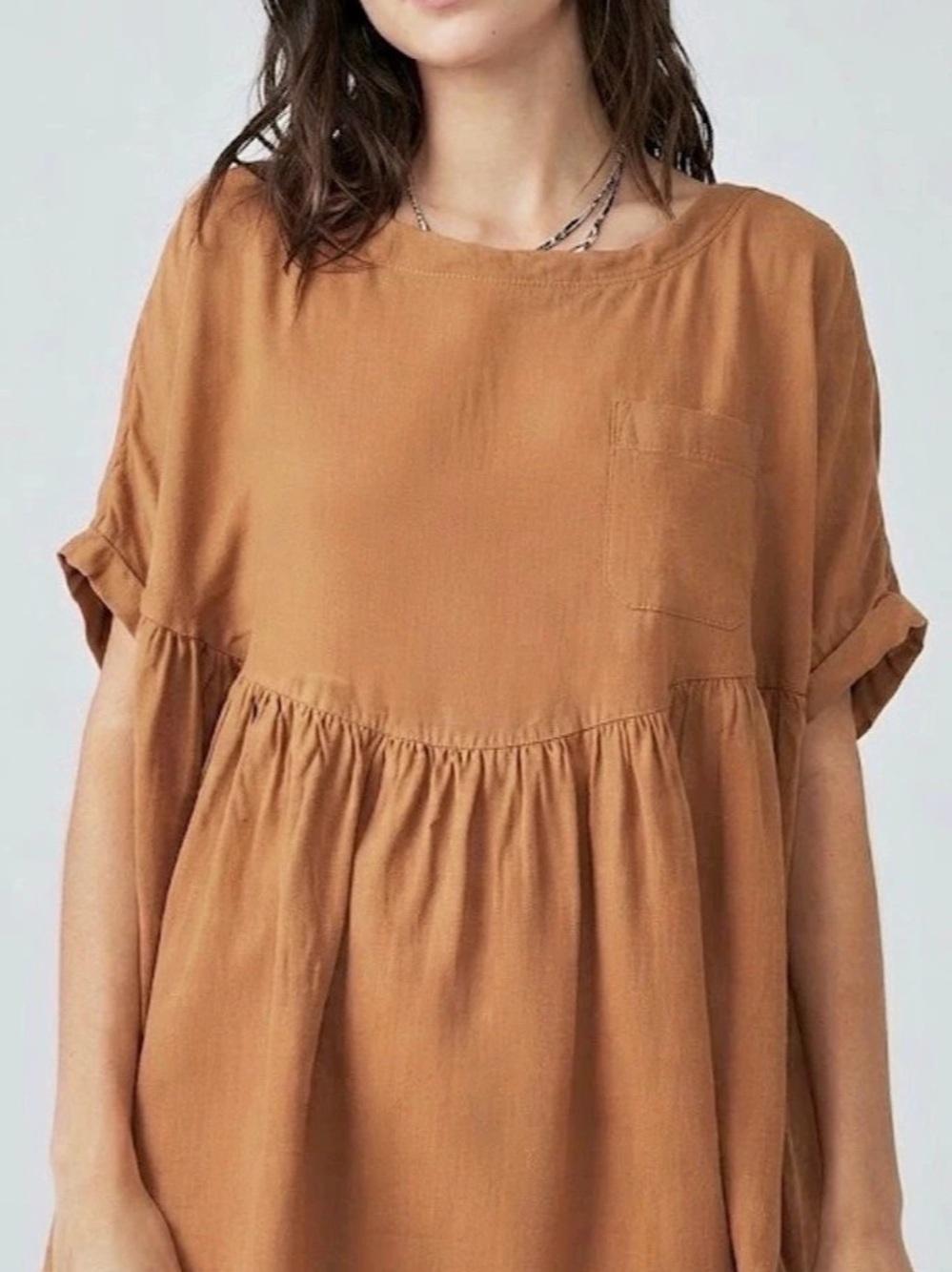 We The Free Free People Free Moon City Ruffle Hem Size Medium